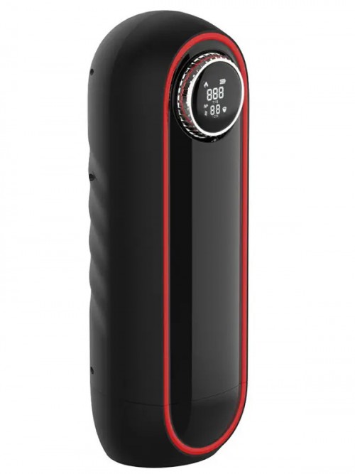 NOXXX CyberStroke Isıtmalı İleri Geri Hareketli Vakumlu Titreşimli LED Ekranlı ve Ses Özellikli Mastürbatör 3