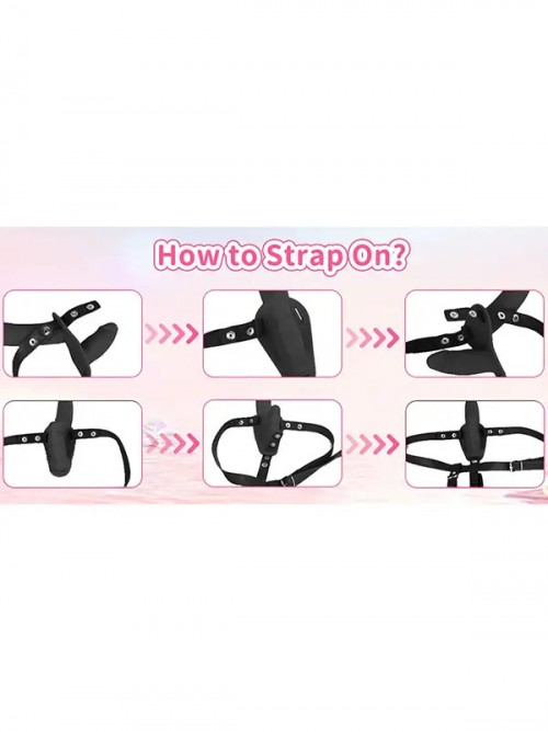 NOXXX Dominate Series Uzaktan Kumandalı Titreşimli Çift Taraflı Strapon Ek Resim