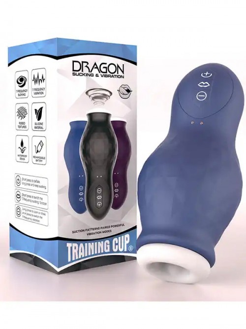 NOXXX Dragon Kiss Emmeli Şarjlı Titreşimli Güçlü Kupa Mastürbator Ek Resim