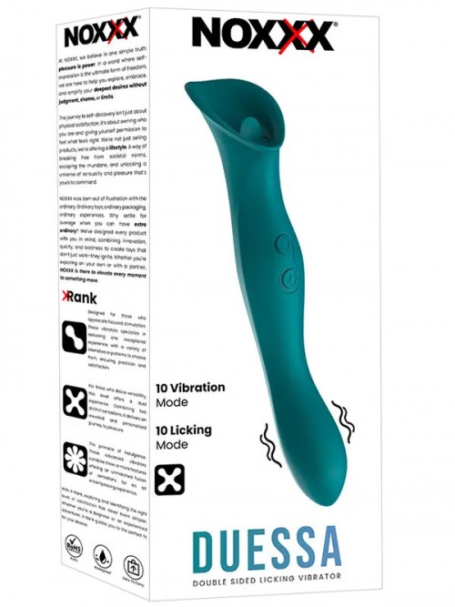 NOXXX Duessa Çift Taraflı Dil ve Titreşim Modlu Vibratör Ek Resim