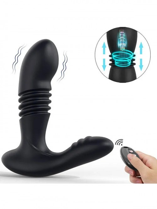 NOXXX Giyilebilir İleri Geri Hareketli Şarjlı Uzaktan Kumandalı Anal Vajinal Vibratör 6