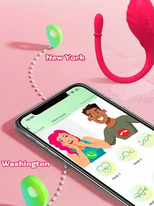 NOXXX Lunar Giyilebilir Telefon Kontrollü Çiftler için Vibratör 4