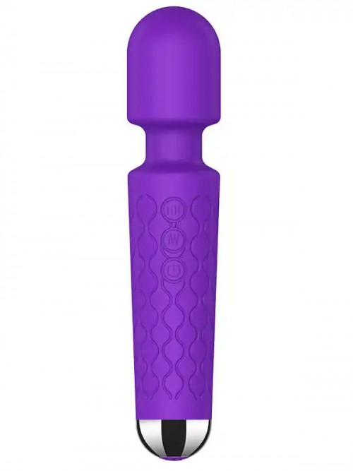 NOXXX Güçlü Şarjlı Wand Masaj Vibratörü 28 Fonksiyonlu Mor 6