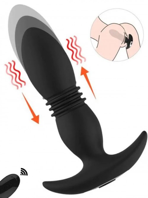 NOXXX İleri Geri Hareketli Uzaktan Kumandalı Şarjlı Anal Dildo 3