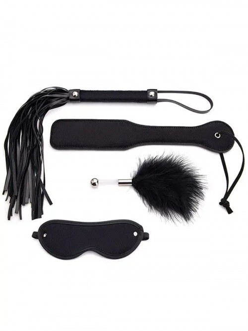 NOXXX LIMITLESS Kırbaç Şaplak Maske ve Tüy Seti 2