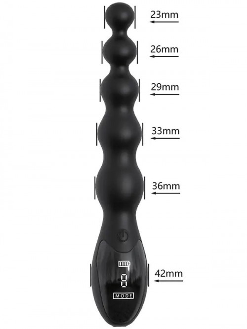 NOXXX Obsidian Solid Boncuklu Anal Şarjlı Vibratör Ek Resim