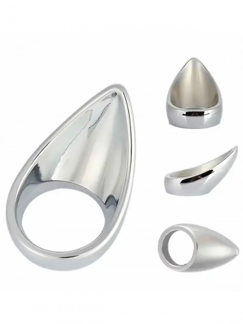 NOXXX Paslanmaz Çelik Kavisli Penis Halkası 50 mm