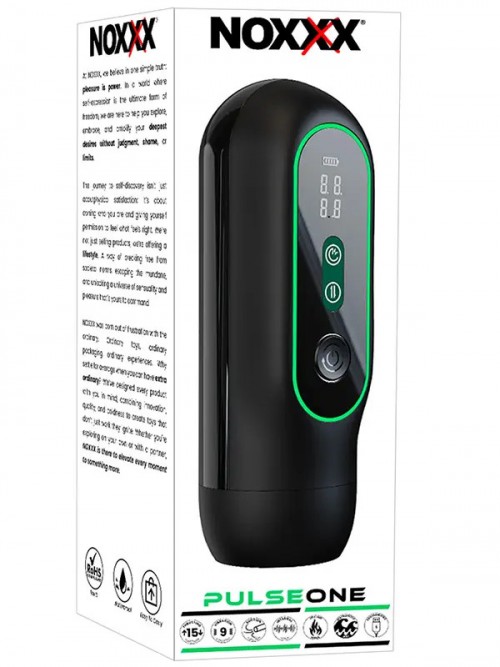 NOXXX PulseOne Isıtmalı Sesli İleri Geri Hareketli Titreşimli ve Vakumlu Otomatik Mastürbatör Ek Resim