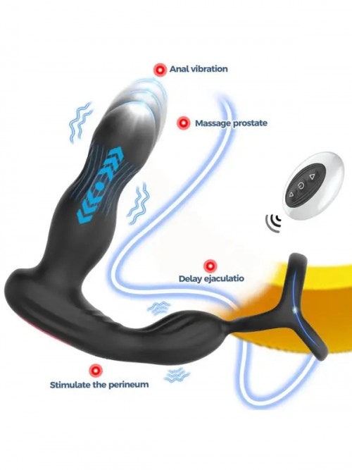 NOXXX Titan İleri Geri Hareketli Penis Halkalı Anal Prostat Vibratörü Ek Resim