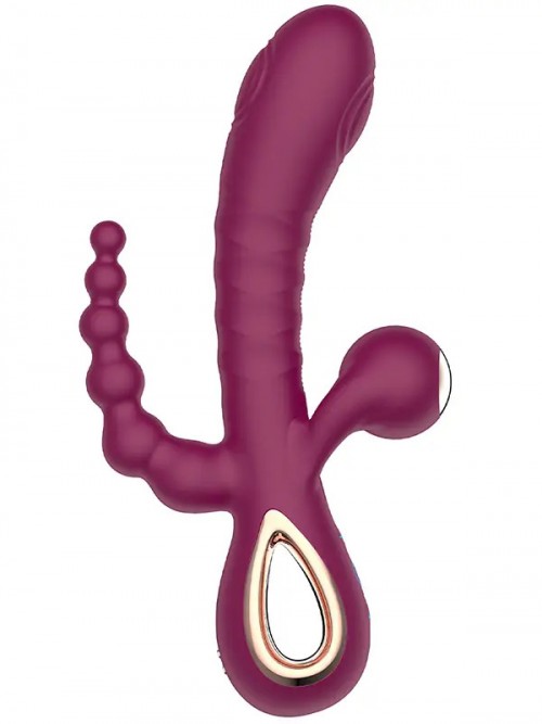 NOXXX Trie Bliss Üç Motorlu Anal Titreşim ve Parmak Hareketli Vibratör 3