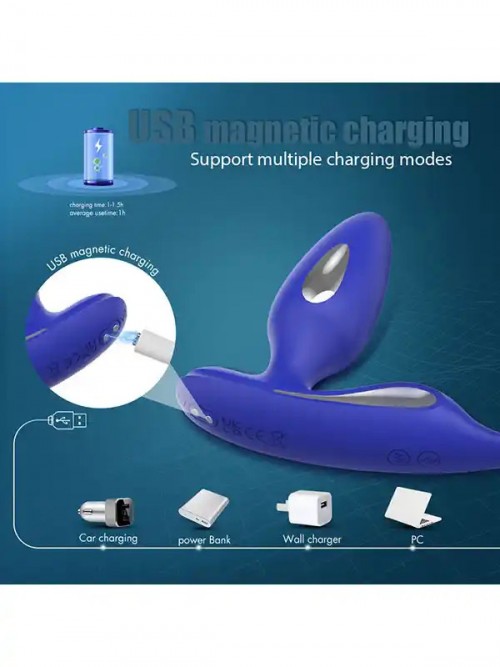 Prostat ve Penis Halkalı Elektro Şok Özellikli Anal Vibratör 5