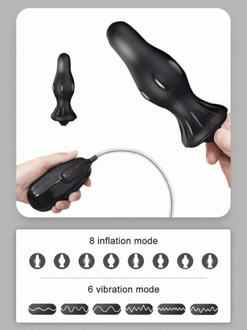 4 Farklı Silikon Plug’lı Şarjlı Titreşimli Şişirilebilir Anal Set 2