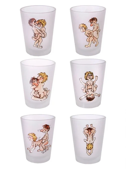 Seks Pozisyonlu Shot Bardakları 6 Adet