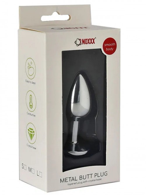 NOXXX Parlak Çok Renkli Küçük Boy Taşlı Çelik Anal Plug 2