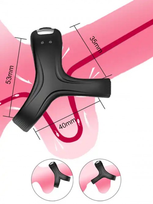 NOXXX Titreşimli Şarjlı 10 Fonksiyonlu Testis ve Penis Halkası 5