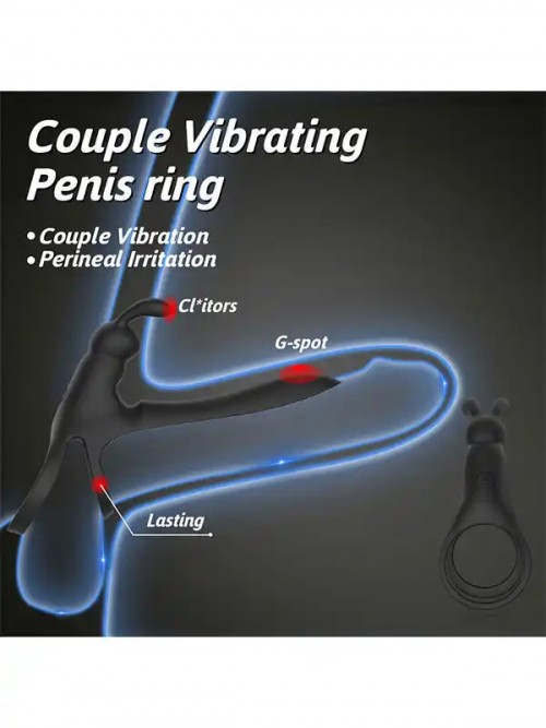 Tusky Şarjlı Titreşimli Penis Halkası 5