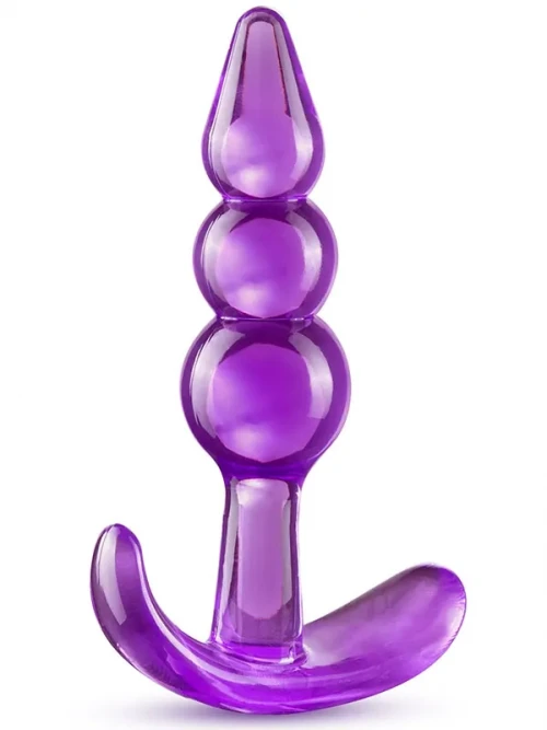 B Yours Triple Bead 3 Boğumlu T Anal Plug Mor 9.5 cm
