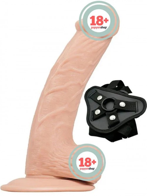 NOXXX Belden Bağlamalı İçi Dolu Realistik Penis 20 cm