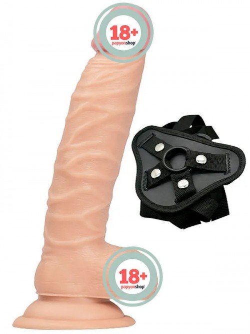 NOXXX Belden Bağlamalı Realistik Dildo İçi Dolu 20 cm