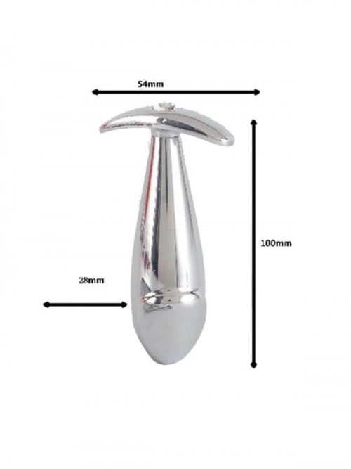 NOXXX Çelik T Anal Plug Taşlı 10 cm Ek Resim