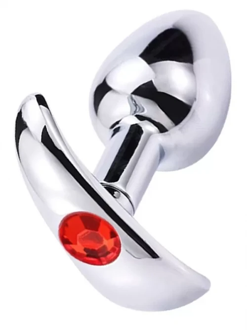 NOXXX Çelik T Anal Plug Taşlı 8 cm