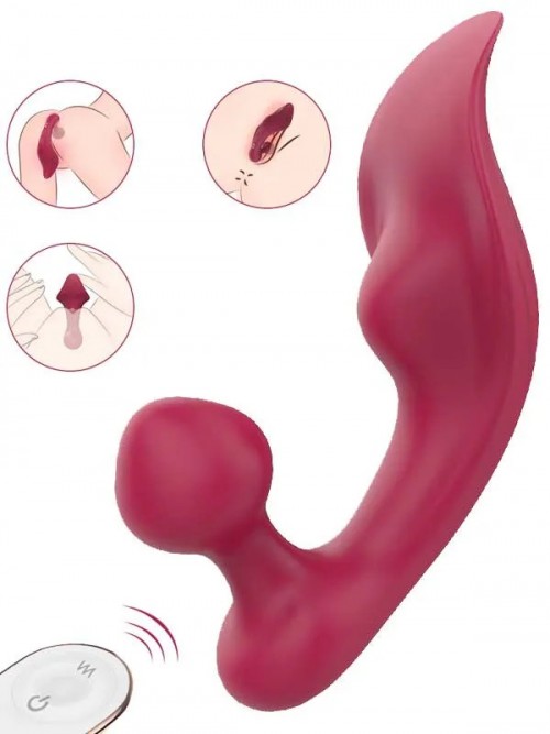 Giyilebilir Şarjlı Anal ve Vajinal Kullanım için Uzaktan Kumandalı Vibratör 4