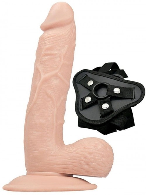 NOXXX İçi Dolu Belden Bağlamalı Realistik Penis 18 cm 2