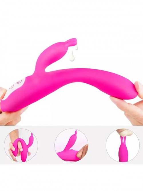 Naughty Isıtmalı Şarjlı Güçlü Titreşimli Tavşan Vibratör 22 cm 6