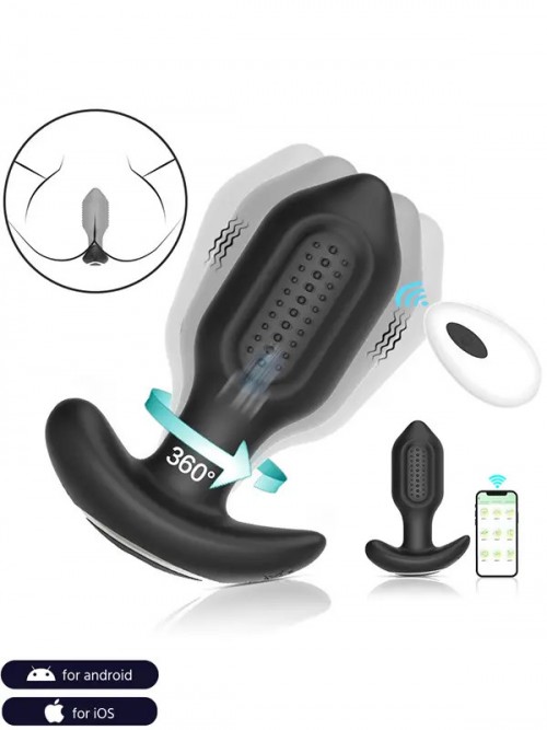 NOXXX A-Heros BUDD Telefon Kontrollü ve Uzaktan Kumandalı 360° Anal Plug