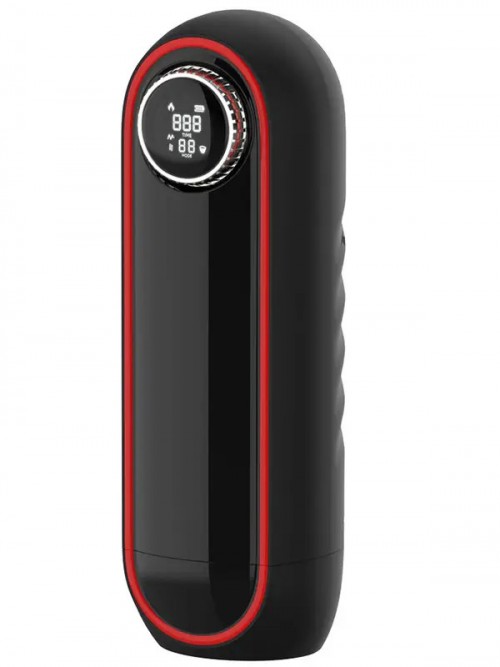 NOXXX CyberStroke Isıtmalı İleri Geri Hareketli Vakumlu Titreşimli LED Ekranlı ve Ses Özellikli Mastürbatör