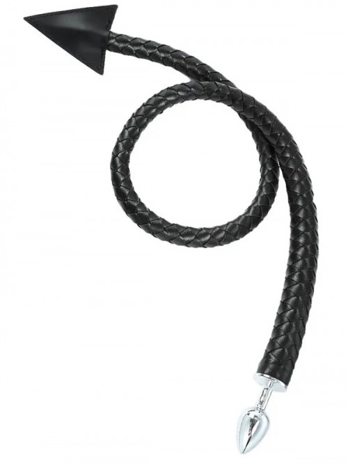 NOXXX Devil Uzun Deri Kuyruklu Çelik Plug 3