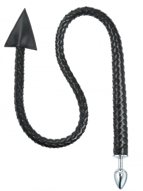 NOXXX Devil Uzun Deri Kuyruklu Çelik Plug 2