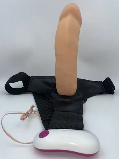 NOXXX İçi Boş Titreşimli Belden Bağlamalı Realistik Penis 21 cm 5