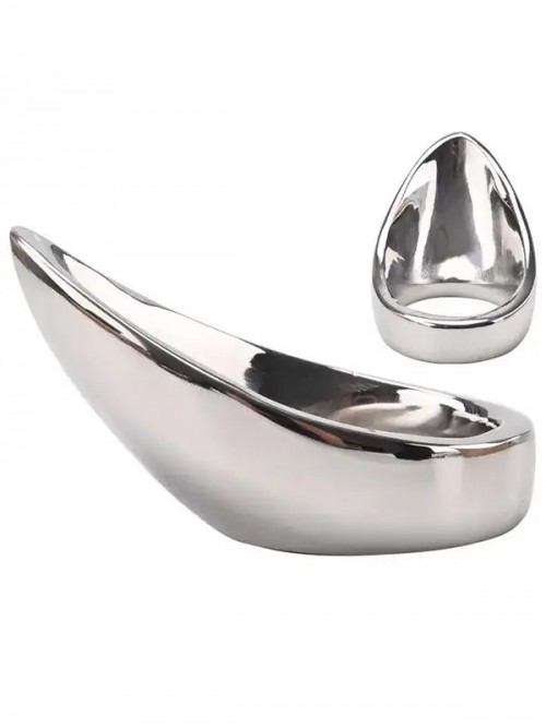 NOXXX Paslanmaz Çelik Kavisli Penis Halkası 50 mm 4