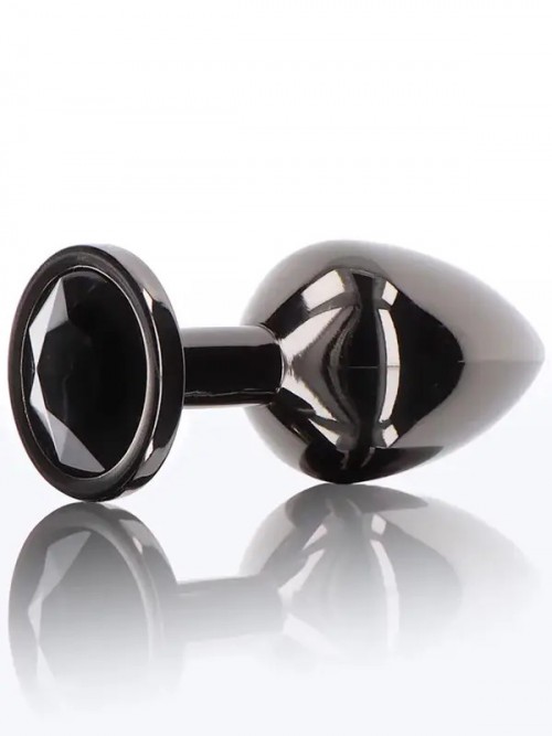 NOXXX Siyah Elmas Mücevherli Alüminyum Anal Fiş Orta