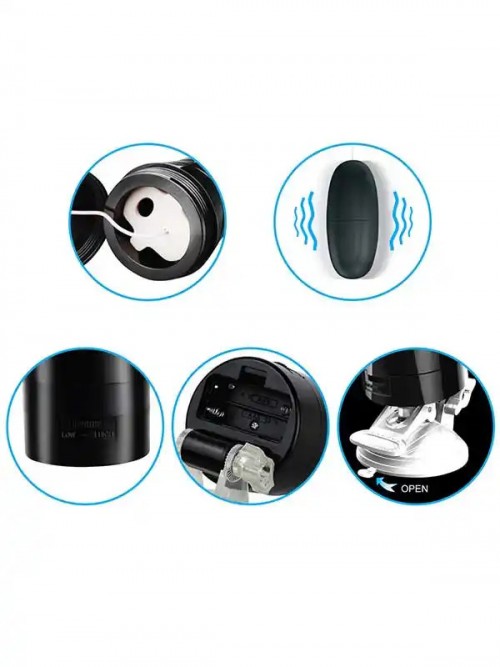 NOXXX Titreşimli Vantuzlu Kupa Vajina Mastürbatör Ek Resim