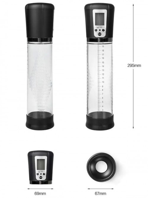 Passion Pump Dijital Göstergeli Şarjlı Otomatik Güçlü Penis Pompası 4