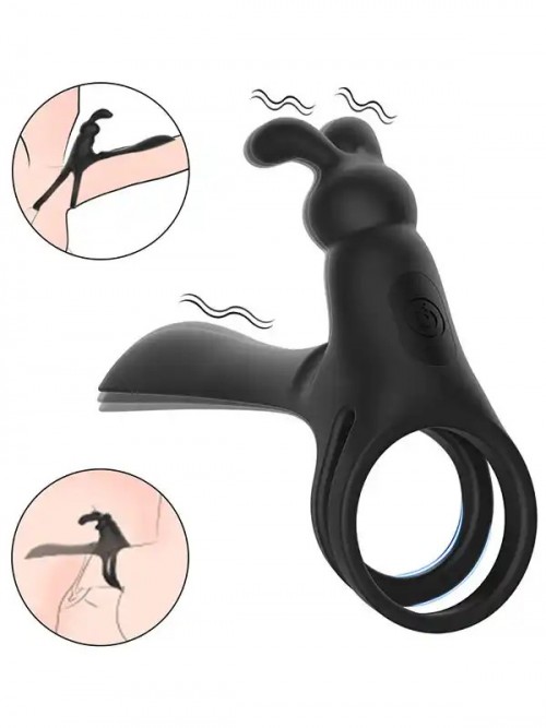 Tusky Şarjlı Titreşimli Penis Halkası