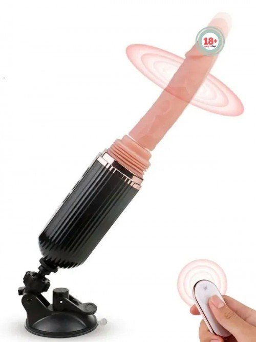 İleri Geri Hareketli Şarjlı Uzaktan Kumandalı Vantuzlu Seks Makinası