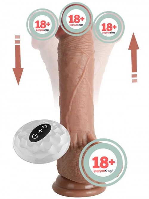 NOXXX İleri Geri Hareketli Isıtmalı Döner Başlı Realistik Dildo