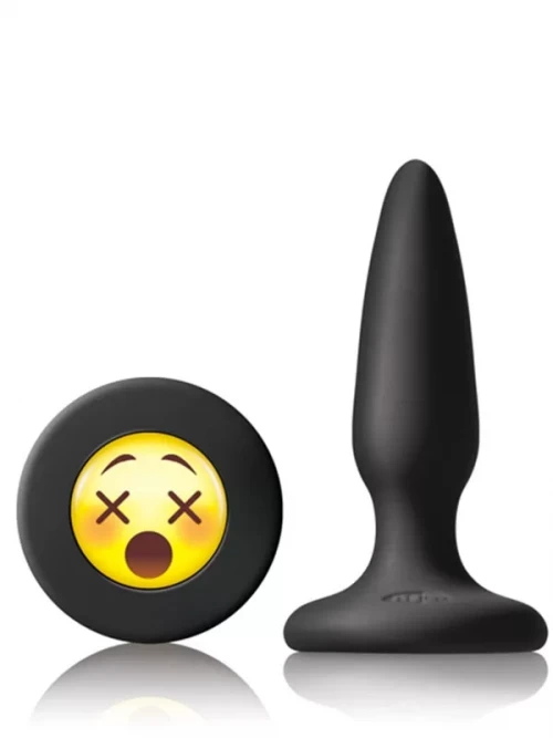 Moji’s WTF Mini Silikon Plug Emoji Yüzü Siyah