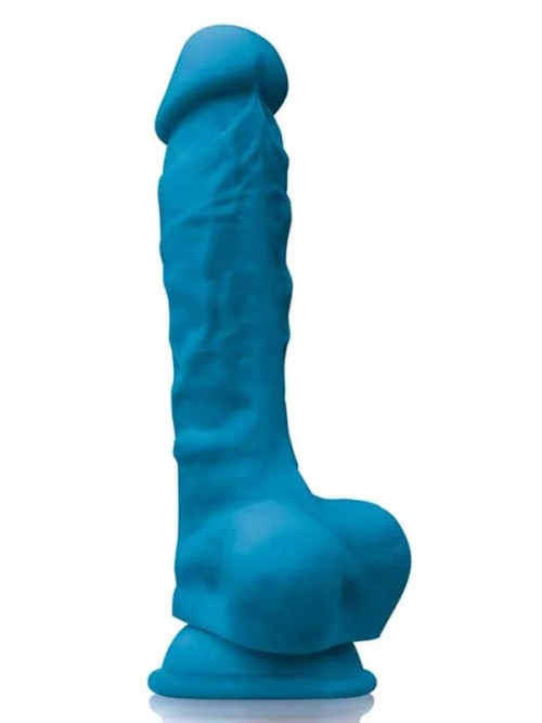 NS Novelties Colours Pleasures 7″ Realistik Dildo 18 cm Mavi 2