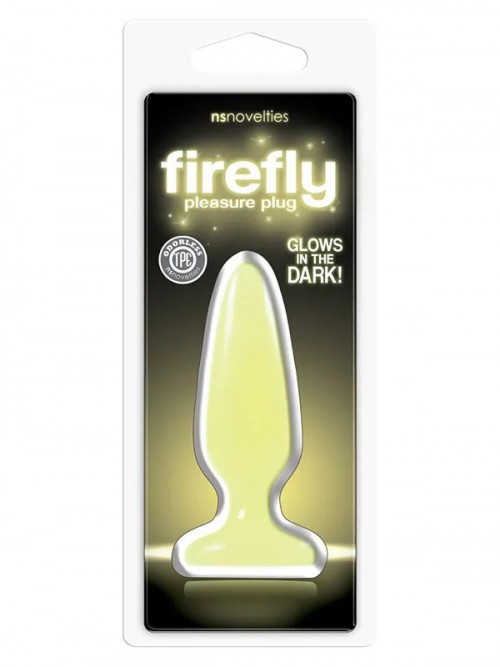 FireFly Pleasure Glows Small Anal Plug 10 cm Sarı 2