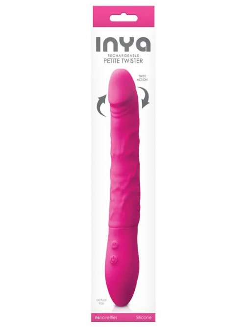 NS Novelties INYA Petite Twister Şarjlı Titreşimli Vibratör 23 cm Pembe 3