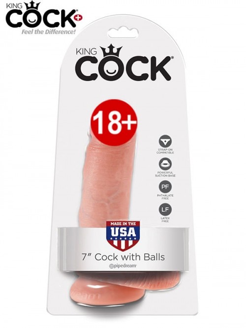 Pipedream King Cock W/Balls 18 cm Ten Ek Resim