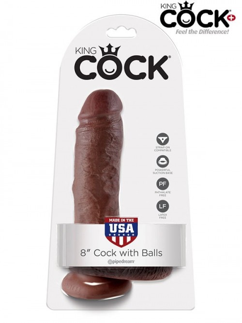Pipedream King Cock W/ Balls 8″ Realistik Penis Melez 6