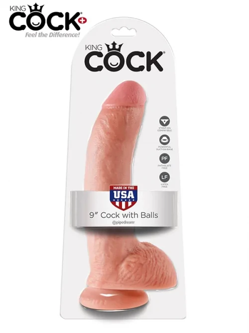 Pipedream King Cock 9″ Cock With Balls Ten Realistik Penis 23 cm 6