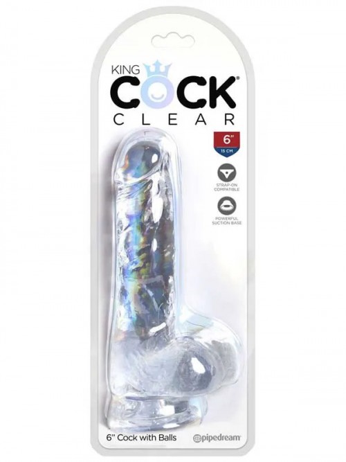 Pipedream King Cock Clear 6” Realistik Penis 18 cm 4