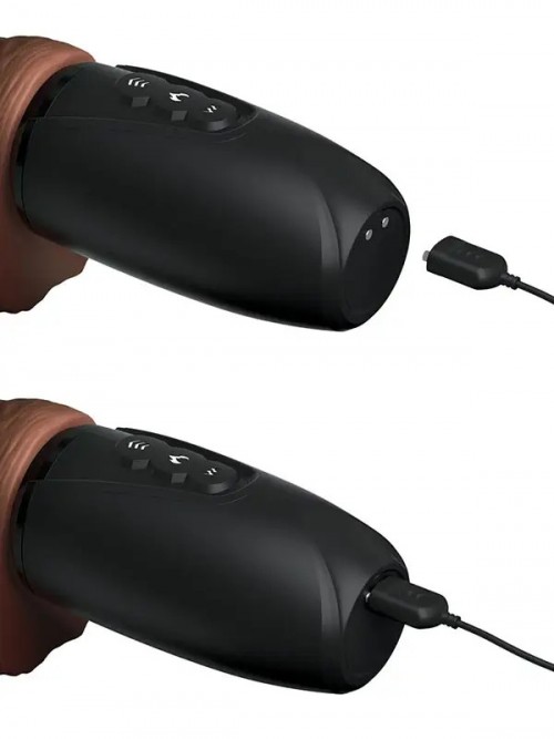 Pipedream King Cock Plus Thrusting İleri Geri Hareketli Isıtmalı Dildo Melez Ek Resim