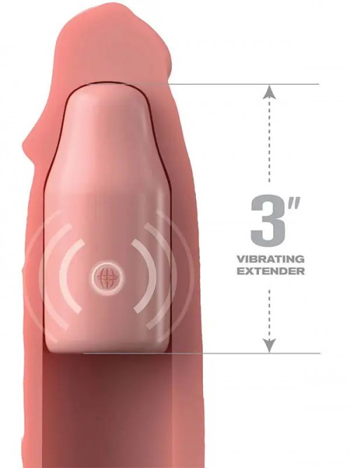 Pipedream Fantasy X-Tensions Elite 3″ Mega Titreşimli Uzaktan Kumandalı Penis Kılıfı 3